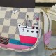 Louis Vuitton N41669 Mini Pochette Accessoires Damier Azur Canvas