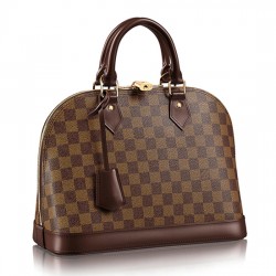 Louis Vuitton N53151 Alma PM Tote Bag Damier Ebene Canvas