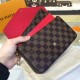 Louis Vuitton N63032 Pochette Felicie Chain Wallet Damier Ebene Canvas