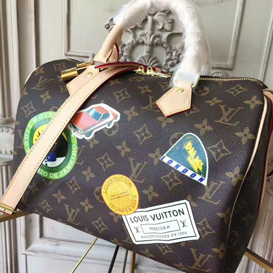 Louis Vuitton Speedy Bandouliere 30 My World Tour P00174 Monogram Canvas