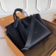 Louis Vuitton Black Haumea Bag Mahina Leather M55029