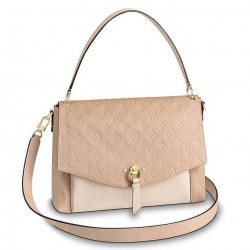 Louis Vuitton Creme Blanche Bag Monogram Empreinte M43619