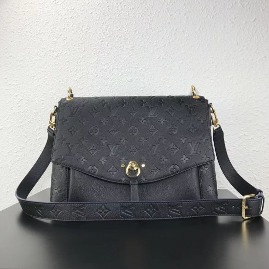 Louis Vuitton Black Blanche Bag Monogram Empreinte M43616